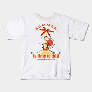 Summer its time to chill Kids T-Shirt